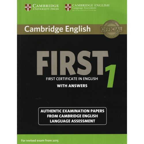 CAMBRIDGE ENGLISH FIRST 1 - STUDENT'S BOOK WITH ANSWERS (201
