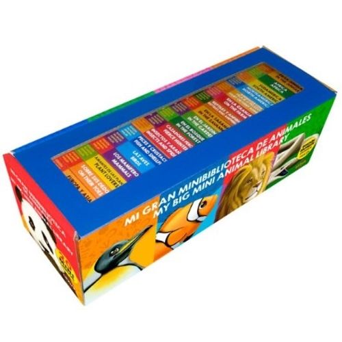 MI GRAN MINIBIBLIOTECA ANIMALES - CAJA CON 20 LIBRITOS BILIN
