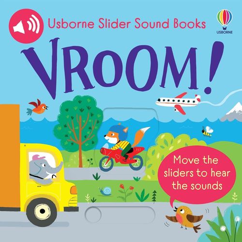VROOM ! - USBORNE SLIDER SOUND BOOKS