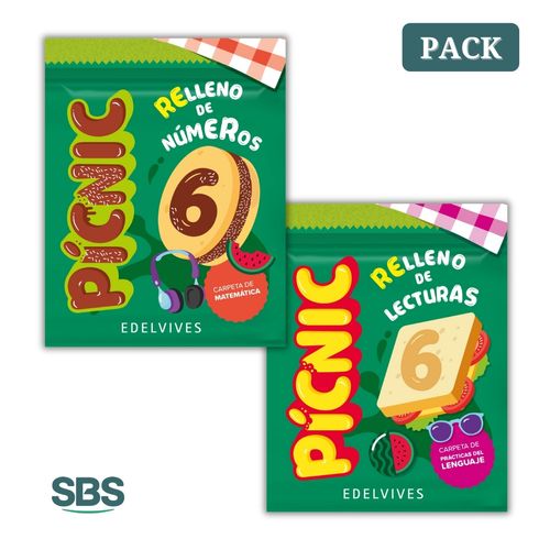 PICNIC 6 - MATEMATICA + PRACTICAS DEL LENGUAJE - 2 LIBROS