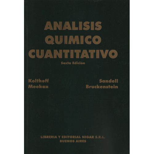 ANALISIS QUIMICO CUANTITATIVO