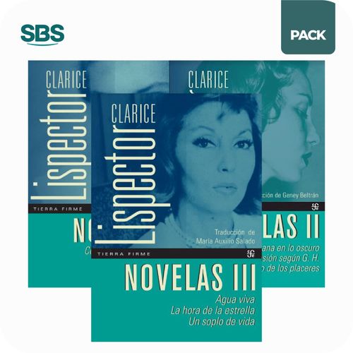 NOVELAS I + NOVELAS II + NOVELAS III - LISPECTOR - 2 LIBROS