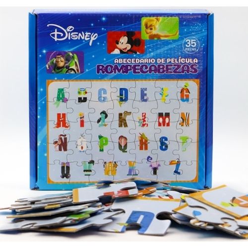 ROMPECABEZA 35 PIEZAS - ABECEDARIO DE PELICULA - DISNEY