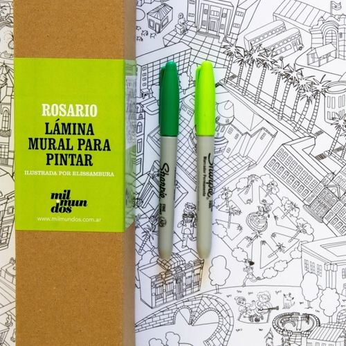 ROSARIO - LAMINA MURAL PARA PINTAR