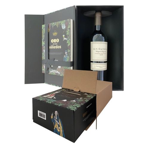 ORO EN LOS VIÑEDOS - CAJA CON BOTELLA DE VINO