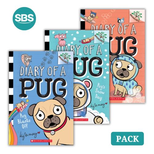 PACK DIARY OF A PUG - LIBRO 1 AL 3 - EN INGLES - 3 LIBROS