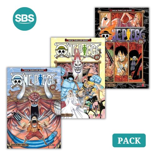 PACK ONE PIECE THRILLER BARK - VOL 48 AL 50 - 3 LIBROS