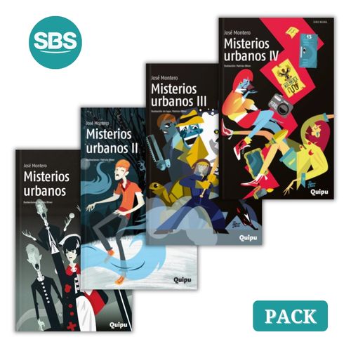 PACK MISTERIOS URBANOS 1 AL 4 - 4 LIBROS