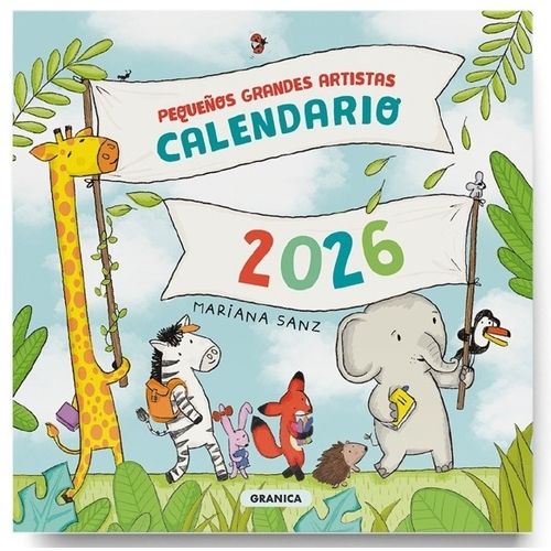 CALENDARIO DE PARED 2026 PEQUEÑOS GRANDES ARTISTAS