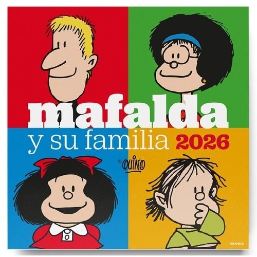 CALENDARIO DE PARED 2026 MAFALDA FAMILIA - QUINO