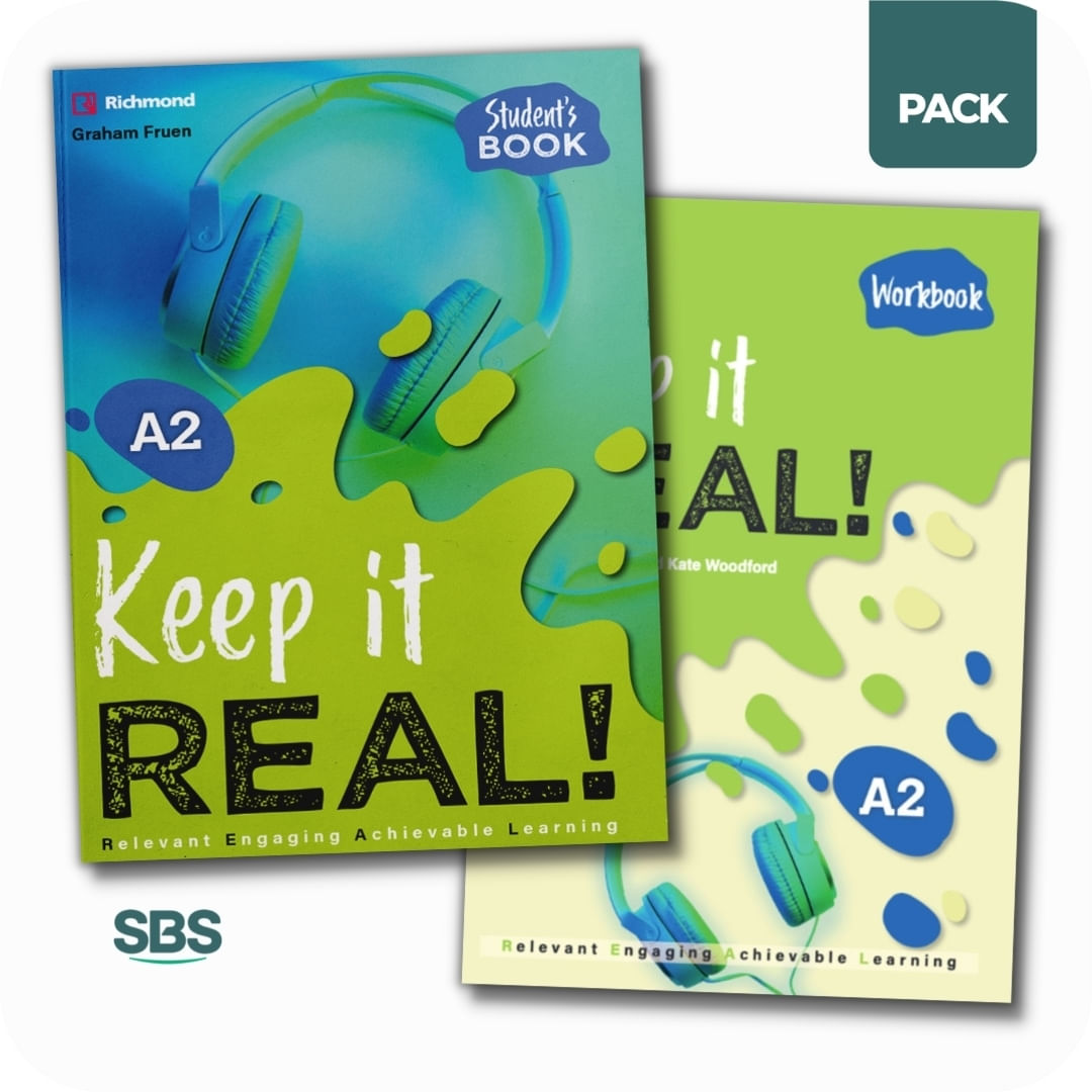 KEEP IT REAL! A2 - STUDENT'S BOOK + WORKBOOK PACK - 2 LIBROS