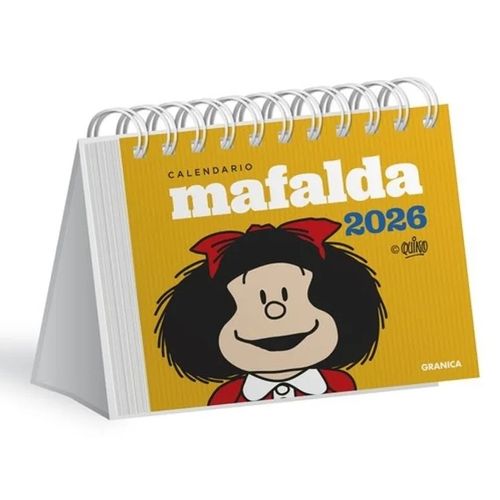 CALENDARIO 2026 MAFALDA ESCRITORIO - AMARILLO