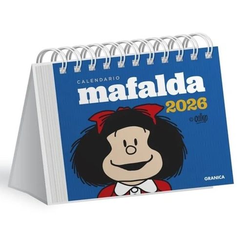 CALENDARIO 2026 MAFALDA ESCRITORIO - AZUL