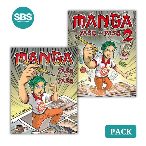 PACK MANGA PASO A PASO 1 y 2 - 2 LIBROS