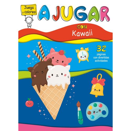 KAWAII - JUEGA Y COLOREA