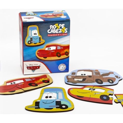 ROMPECABEZA MADERA  3 Y 4 PIEZAS - CARS - DISNEY - PIXAR ROMPECABEZA MADERA  3 Y 4 PIEZAS - CARS - DISNEY - PIXAR