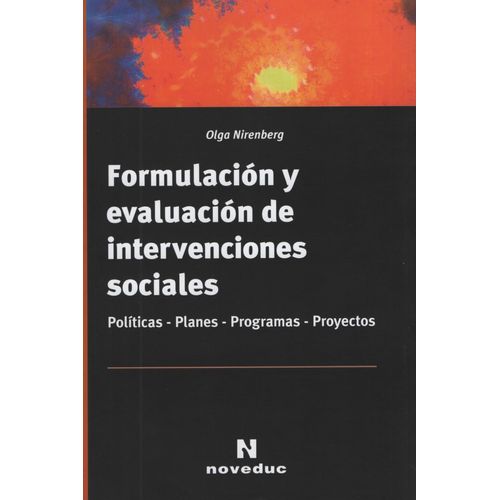 FORMULACION Y EVALUACION DE INTERVENCIONES SOCIALES - NIRENB