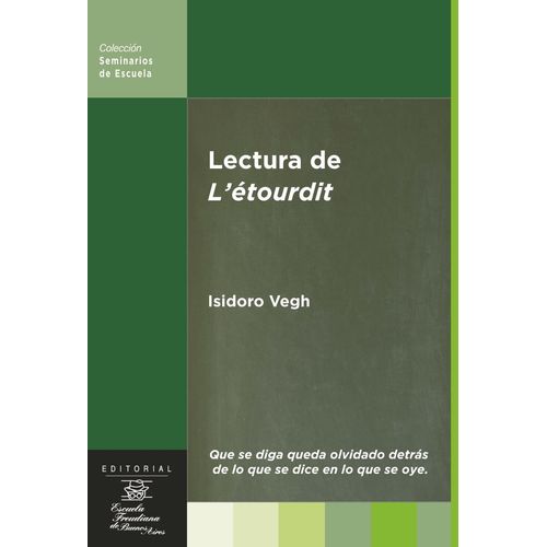 LECTURA DE L'ETOURDIT - ISIDORO VEGH