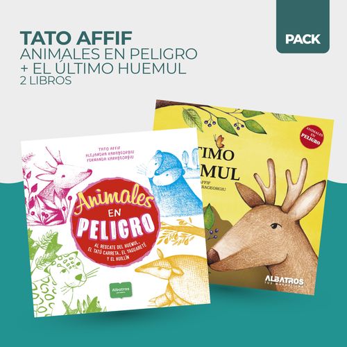 ANIMALES EN PELIGRO + ULTIMO HUEMUL - 2 LIBROS - AFFIF