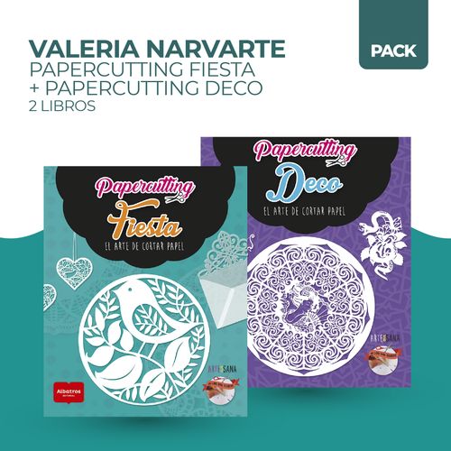 PAPERCUTTING FIESTA + PAPERCUTTING DECO - 2 LIBROS - NARVART