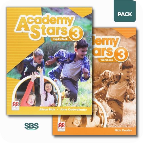 ACADEMY STARS 3 - STUDENT'S BOOK + WORKBOOK PACK - 2 LIBROS