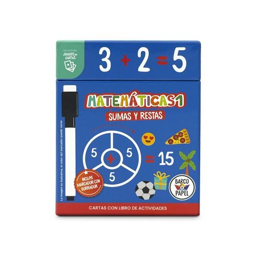 MATEMATICAS 1 - SUMAS Y RESTAS - LIBRO + CARTAS - EDUCARDS