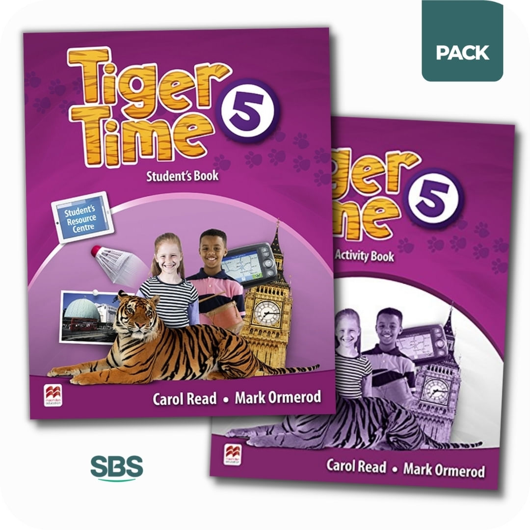 TIGER TIME 5 - STUDENT'S BOOK + WORKBOOK PACK - 2 LIBROS