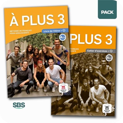 A PLUS 3 A2.2  - LIVRE + CAHIER - PACK 2 LIBROS