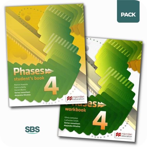 PHASES 4 2/ED - STUDENT'S BOOK + WORKBOOK PACK - 2 LIBROS