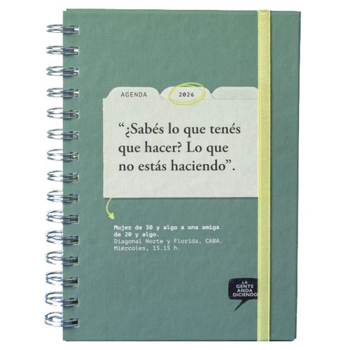 AGENDA 2026 NEUTRA - SABES - LA GENTE ANDA DICIENDO