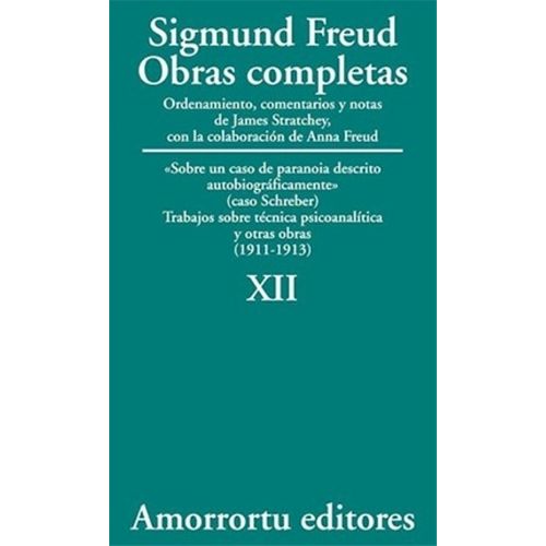 OBRAS COMPLETAS DE FREUD T.12 - SOBRE UN CASO DE PARANOIA DE