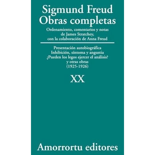 OBRAS COMPLETAS DE FREUD T.20 - PRESENTACION AUTOBIOGRAFICA