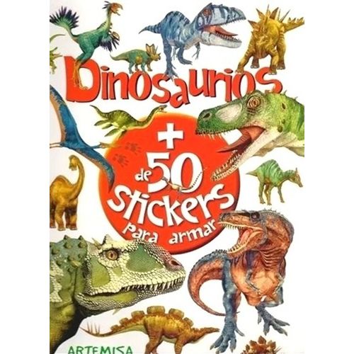DINOSAURIOS PARA ARMAR - LIBRO + STICKERS