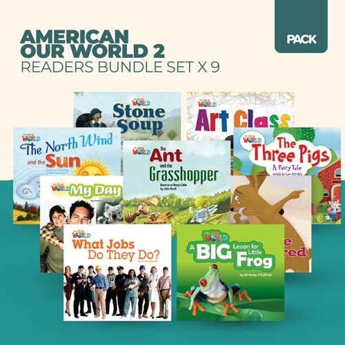 AMERICAN OUR WORLD 2 - READERS BUNDLE SET x 9