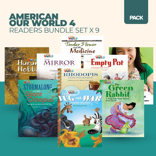 AMERICAN OUR WORLD 4 - READERS BUNDLE SET x 9