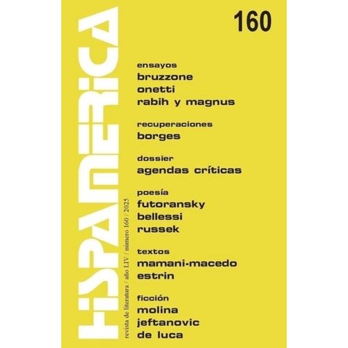 REVISTA HISPAMERICA N° 160