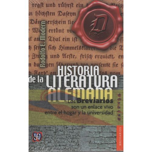 HISTORIA DE LA LITERATURA ALEMANA - RODOLFO MODERN