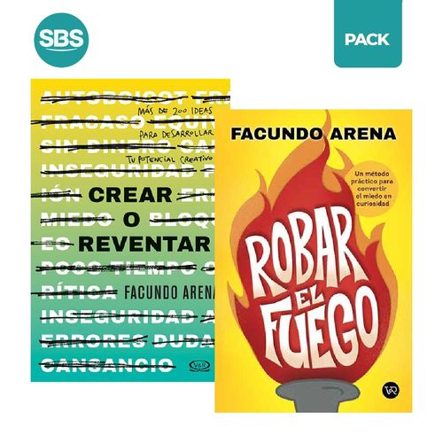 CREAR O REVENTAR + ROBAR EL FUEGO - ARENA - 2 LIBROS