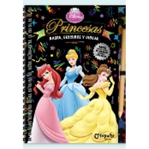 PRINCESAS DISNEY: RASPA, DESCUBRE Y DIBUJA