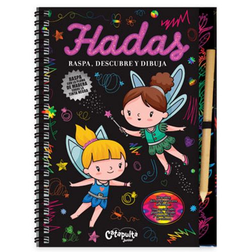 LIBRO HADAS - RASPA, DESCUBRE Y DIBUJA LIBRO HADAS - RASPA, DESCUBRE Y DIBUJA