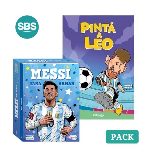 MESSI CAMPEON DEL MUNDO + PINTA LEO - 2 LIBROS
