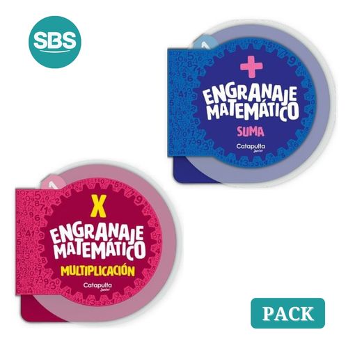 PACK ENGRANAJE MATEMATICO - SUMA + MULTIPLICACION - 2 LIBROS