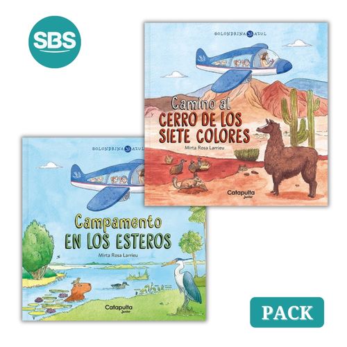 PACK GOLONDRINA AZUL - CERRO 7 COLORES + ESTEROS - 2 LIBROS