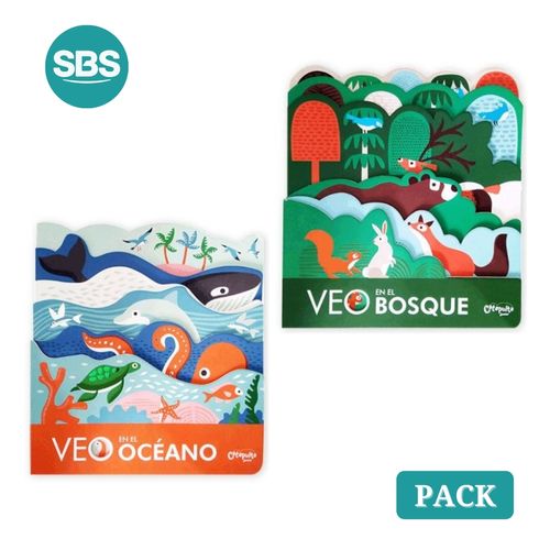 PACK VEO - EN EL BOSQUE + EN EL OCEANO - 2 LIBROS