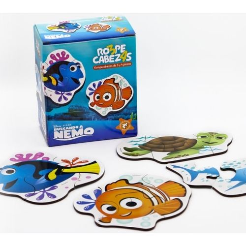 ROMPECABEZA MADERA  3 Y 4 PIEZAS - NEMO