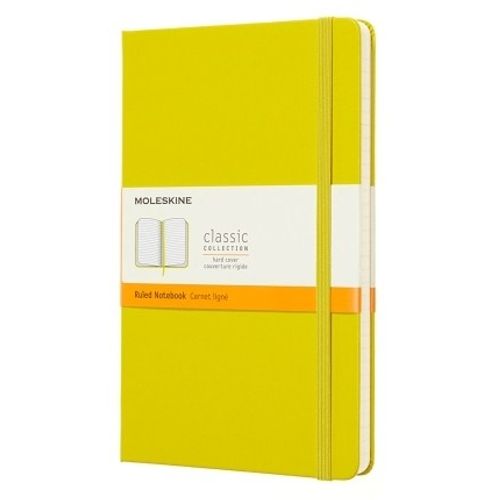 CUADERNO MOLESKINE CLASSIC LARGE HARD - AMARILLO CEDRO RULED