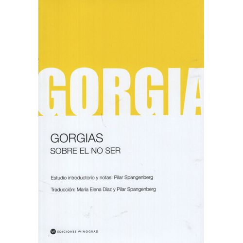 SOBRE EL NO SER - GORGIAS