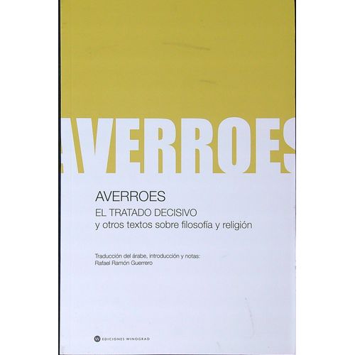 EL TRATADO DECISIVO- OTROS TEXTOS SOBRE FILOSOFIA Y RELIGION