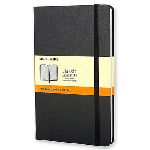 CUADERNO MOLESKINE CLASSIC POCKET HARD - NEGRO RULED
