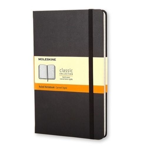 CUADERNO MOLESKINE CLASSIC LARGE HARD - BLACK RULED